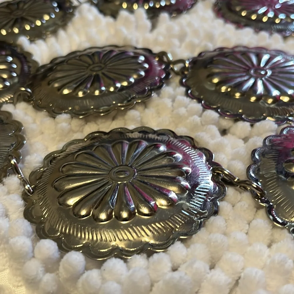 Silver Concho Belt - Picture 4 of 7
